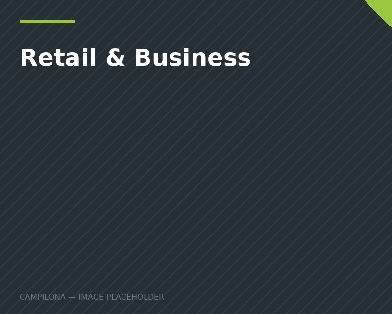 Campilona paper products used in retail and business